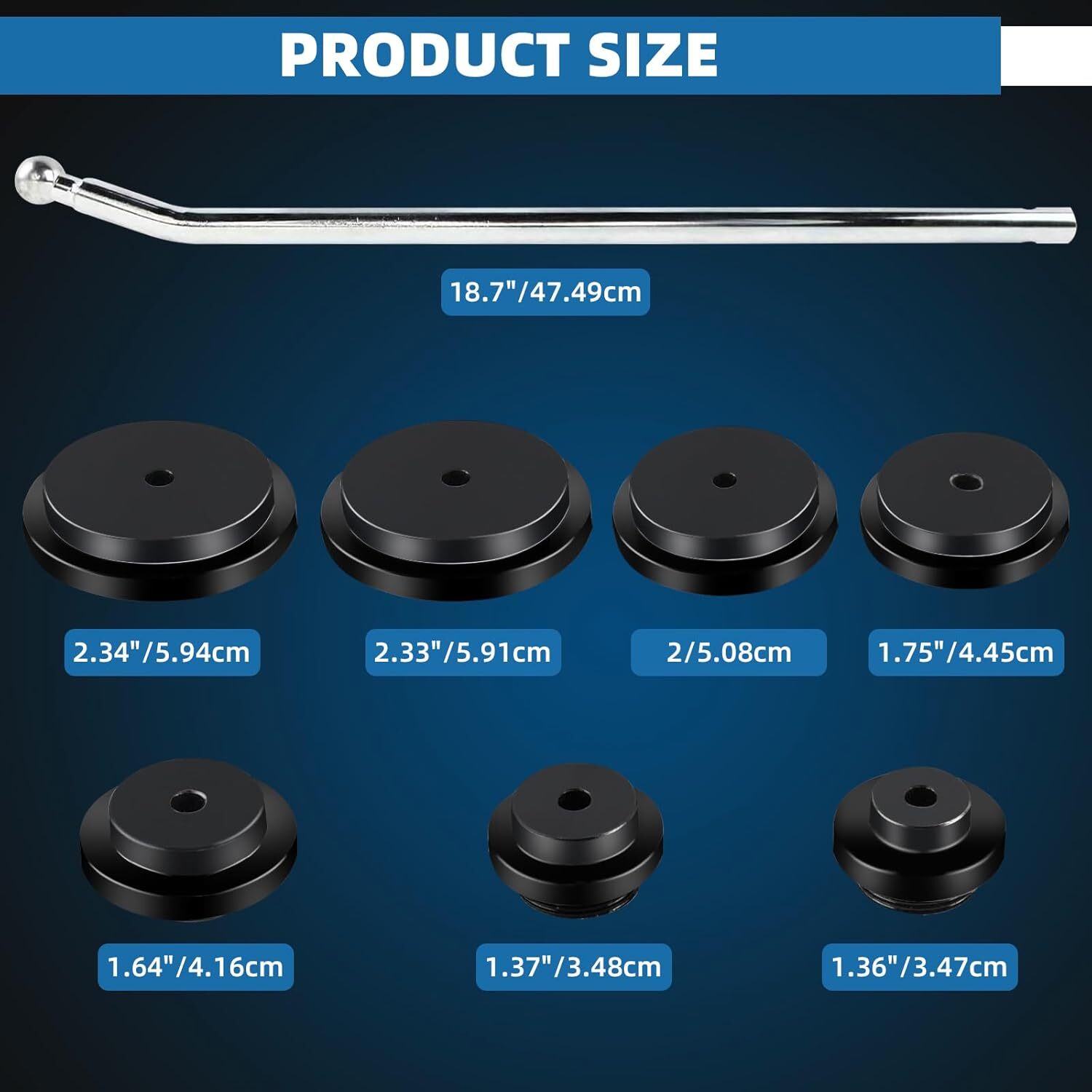10PCS Auto Freeze Frost Plug Disc Installer & Removal Tool for Engine Repair