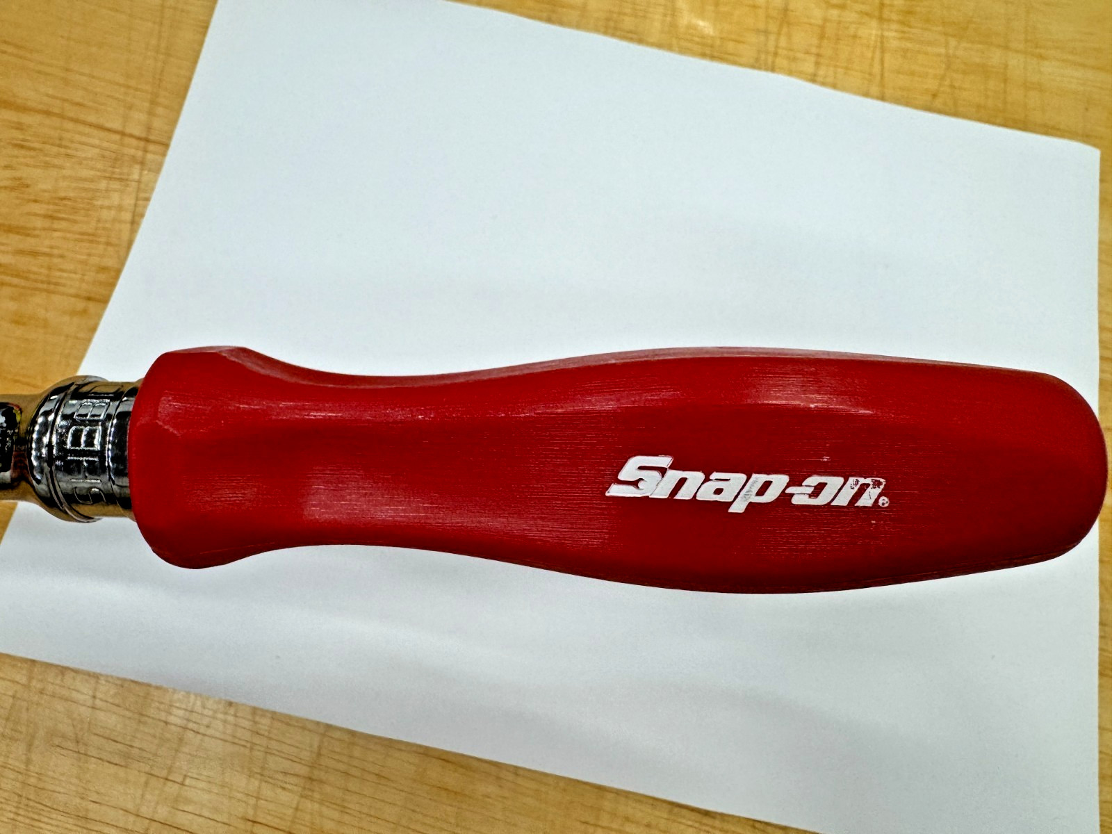 Snap-on Tools USA NOS RED 1/2″ Drive Hard Grip Handle Breaker Bar SHBBD24R RARE