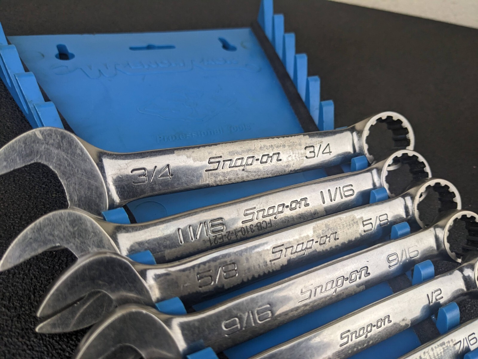 #bk463 Snap On Tools OES Master SAE Spline Short Wrench Set 3/8” – 3/4″ Aviation
