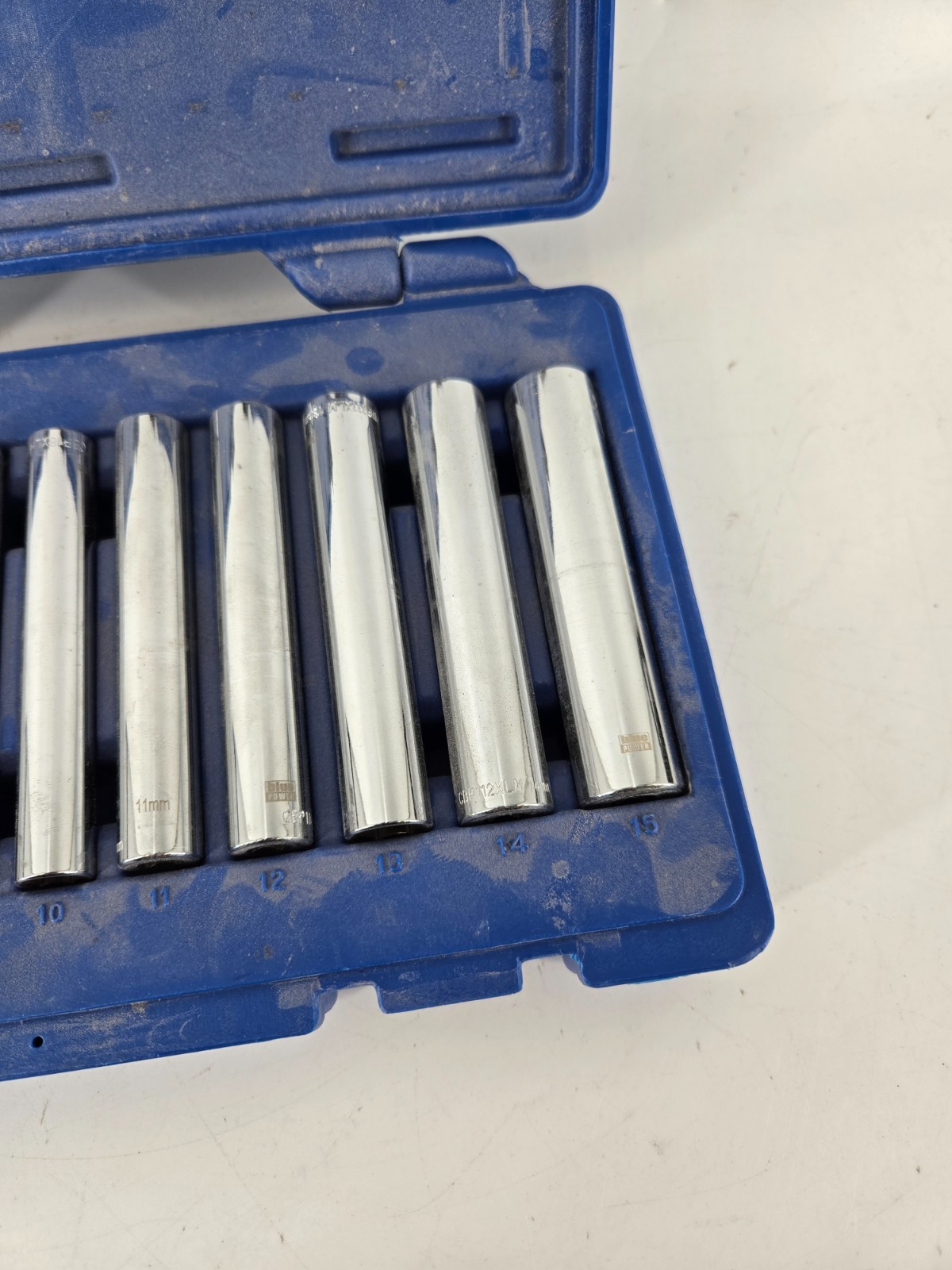 Cornwell Tools CBP1XLM13ST Blue Power 13pc Metric 6 Point Socket Set 1/4″ Drive