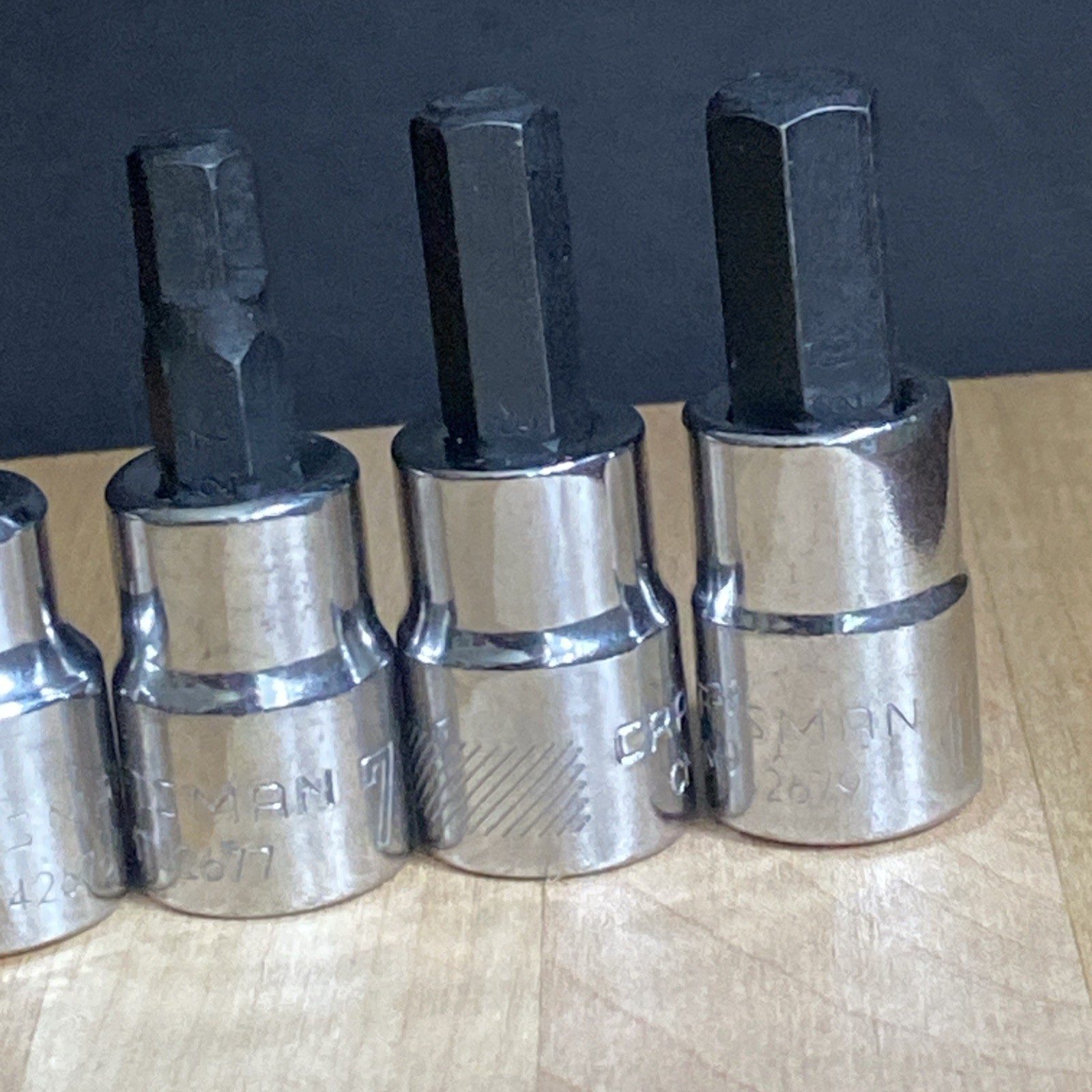 CRAFTSMAN Metric 6 Pc Hex Bit Socket Set 3/8″ Drive 34448 Allen Hex Set