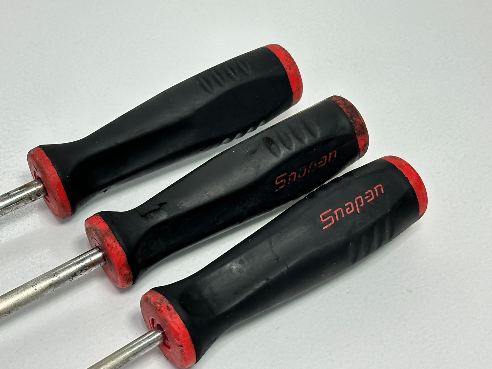 Snap-on Tools USA 3pc RED Soft Grip Radiator Pick Set Lot SGA175 SGA1712 SGA1711