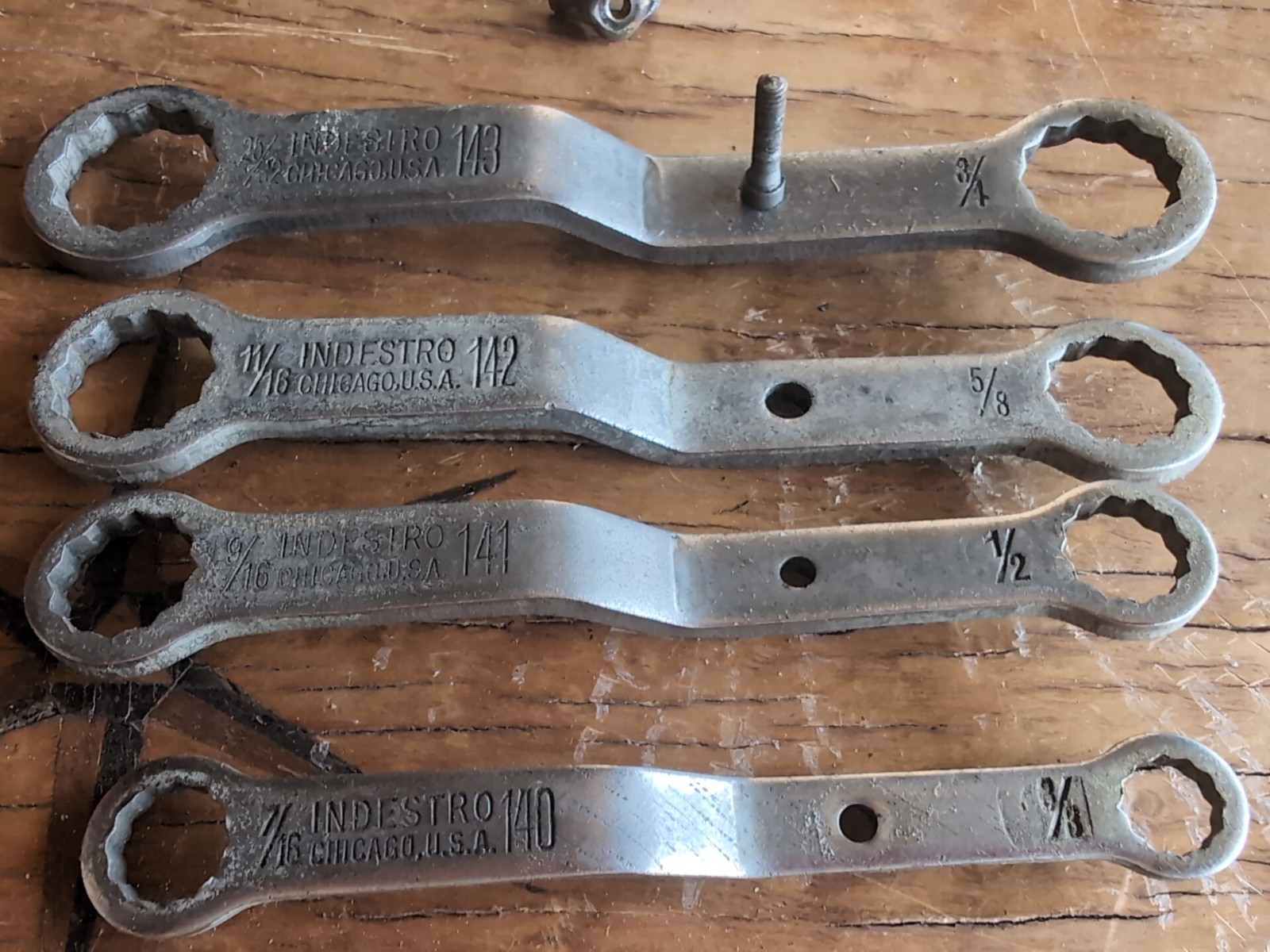 Org. KLIP TITE Indestro MFG #140-143 Wrench Set 4 PC Set FAST SHIPPING