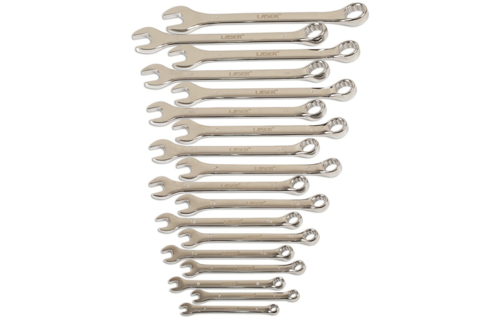 Laser 6758 18 Piece Combination Spanner Set