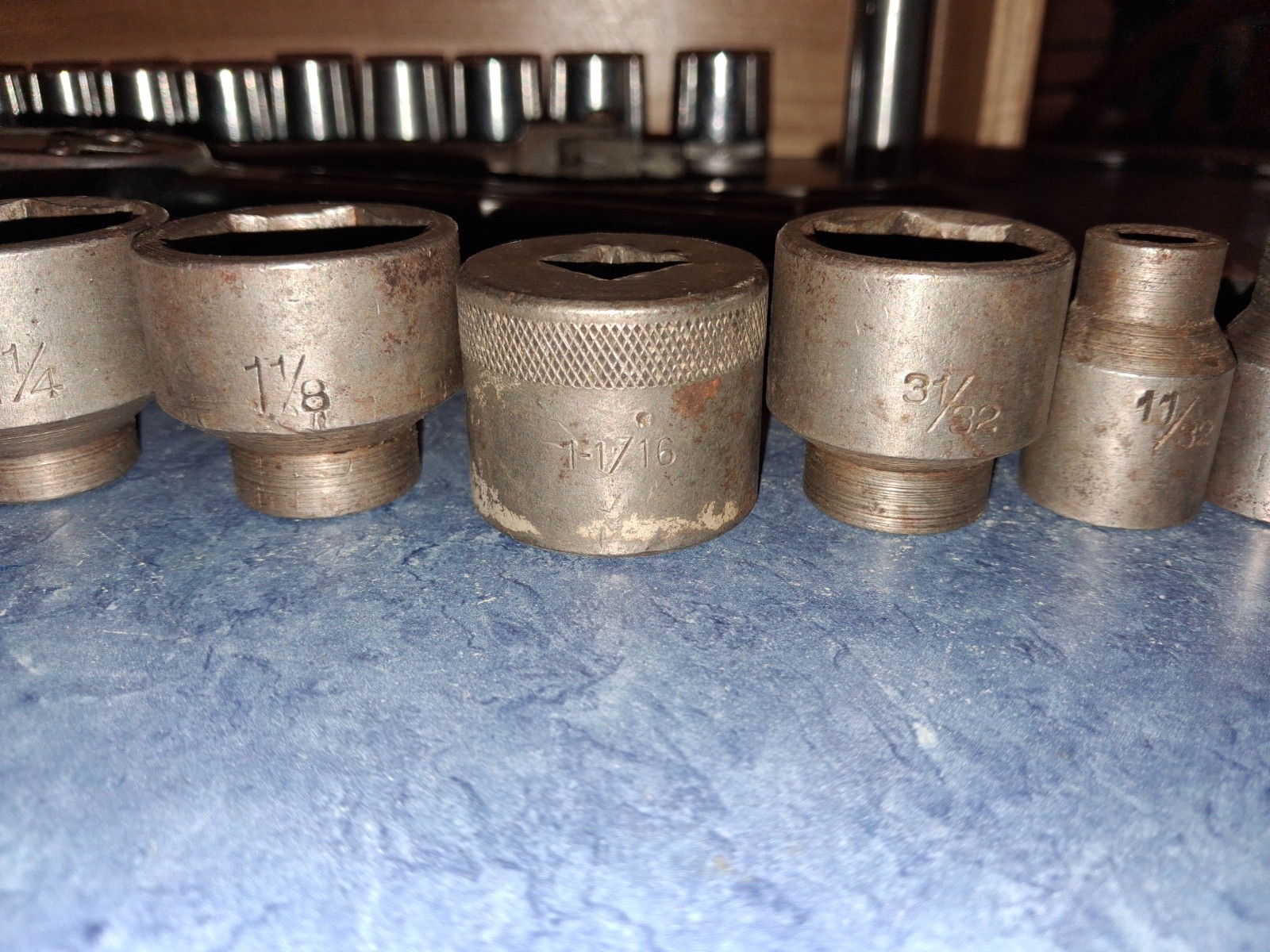 26 Piece Pre War Mixed Socket Wrench-Sockets-Plomb-Hinsdale-Indestro-Super-truth