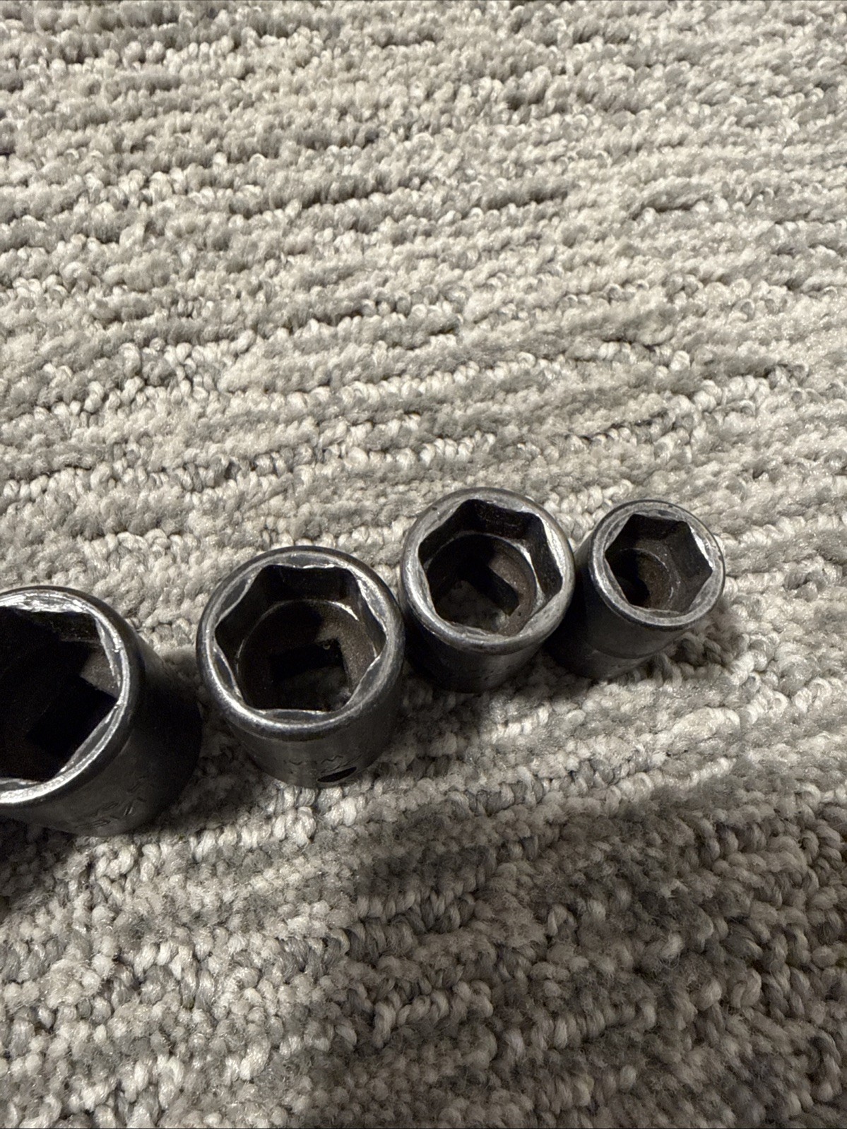 SNAP ON 9 pc 3/8″ Drive 6 Point SAE Shallow Impact Socket Set 7/16” – 1”