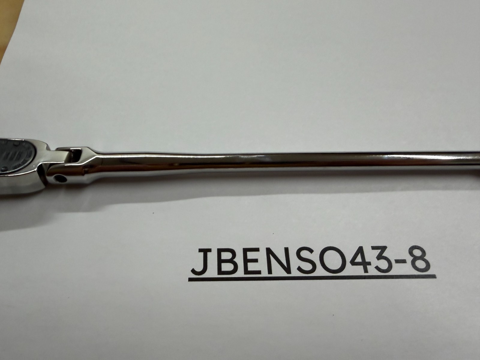 Snap-on Tools NEW 1/4″ Drive Chrome Extra-Long Handle Flex Head Ratchet TLLF72