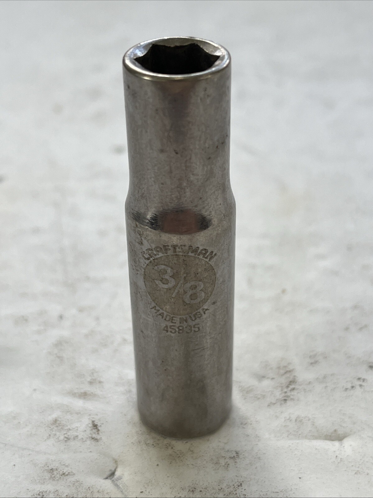 Craftsman Deep Socket 3/8”, 6 Pt., 3/8”, #45835 USA