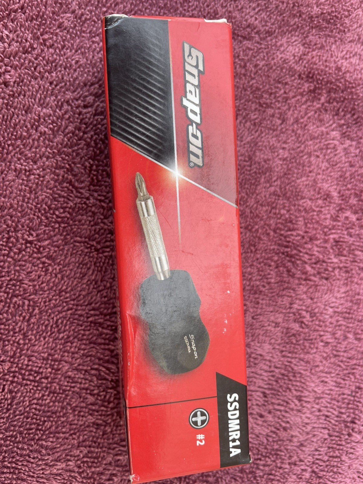 NEW* Snap-on Stubby Ratcheting Screwdriver SSDMR1A *Black HARD HANDLE*