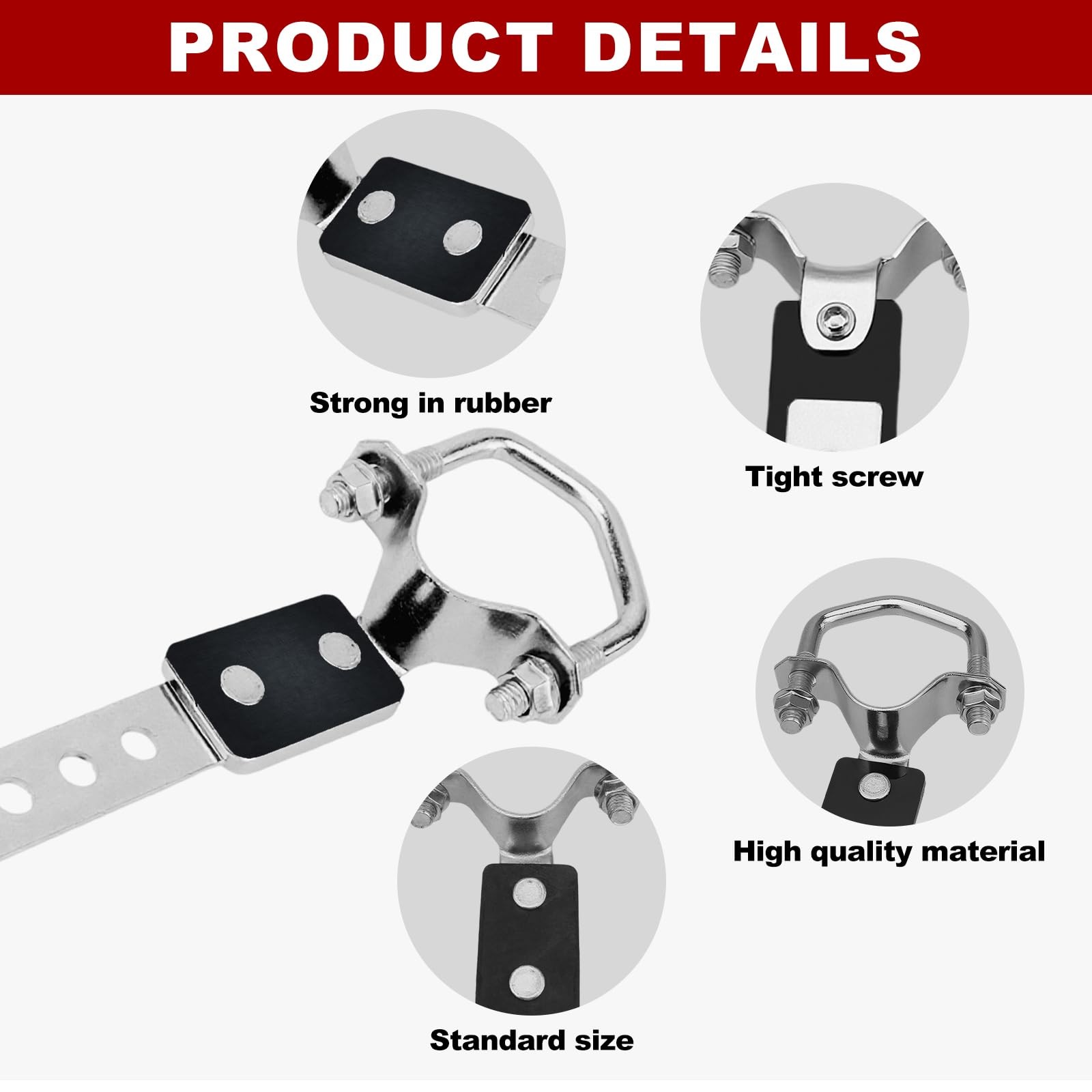 joytrace Heavy Duty Exhaust Hanger 2 Pcs Set Universal Flexible Muffler Hang…
