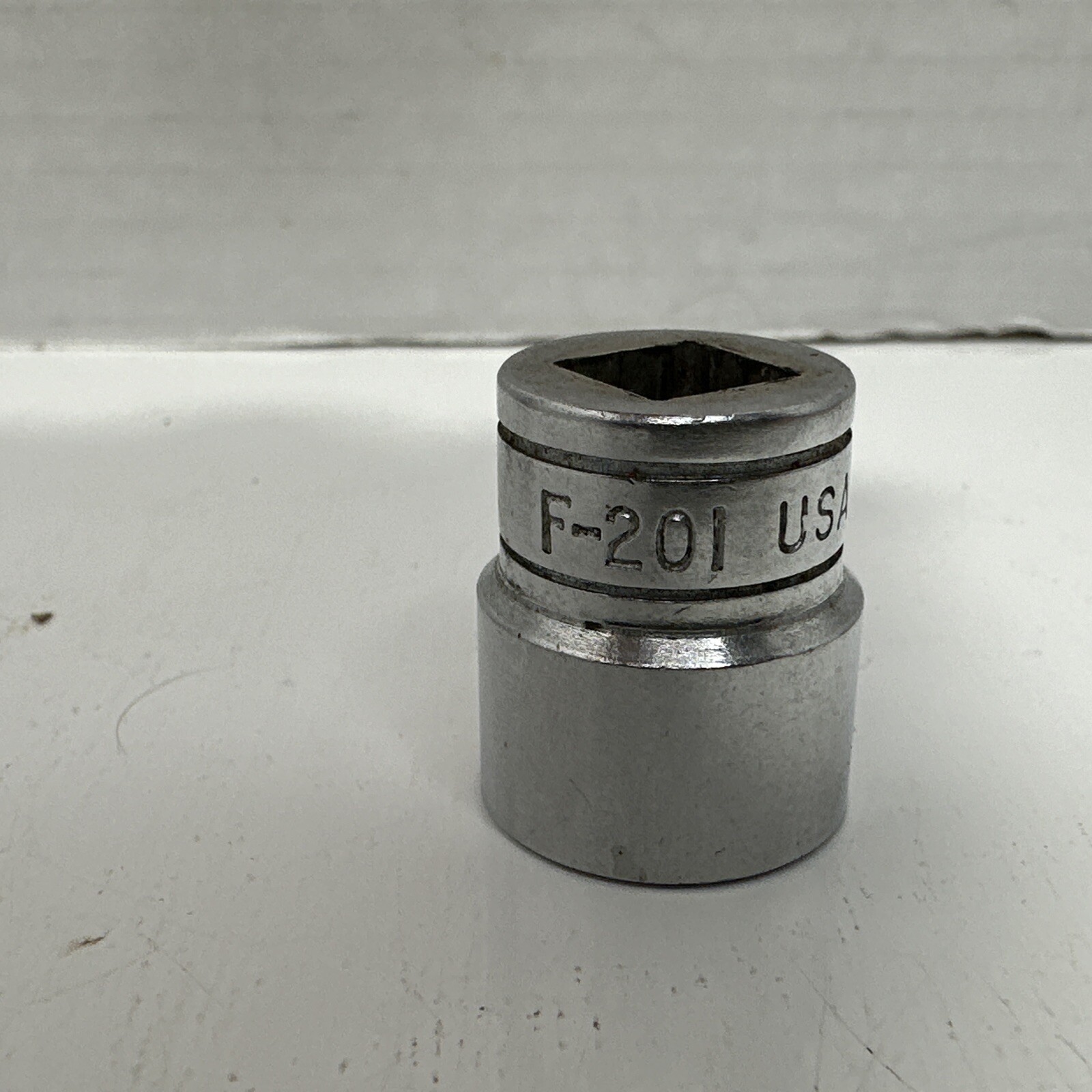 Vintage Snap On F201 5/8” Shallow Socket 3/8” Drive 12 Point USA