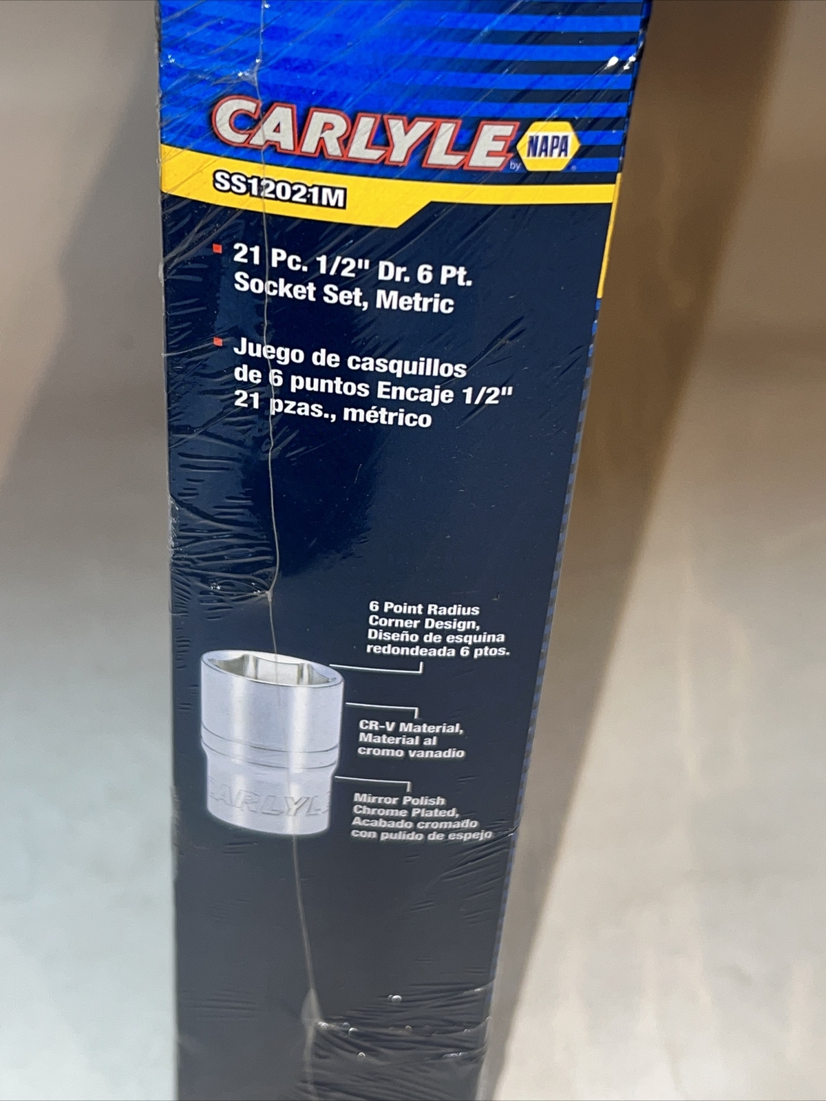 Carlyle Tools by NAPA SS12021M 21pc 1/2″ Dr 6 Pt Socket Set Metric + Accessories
