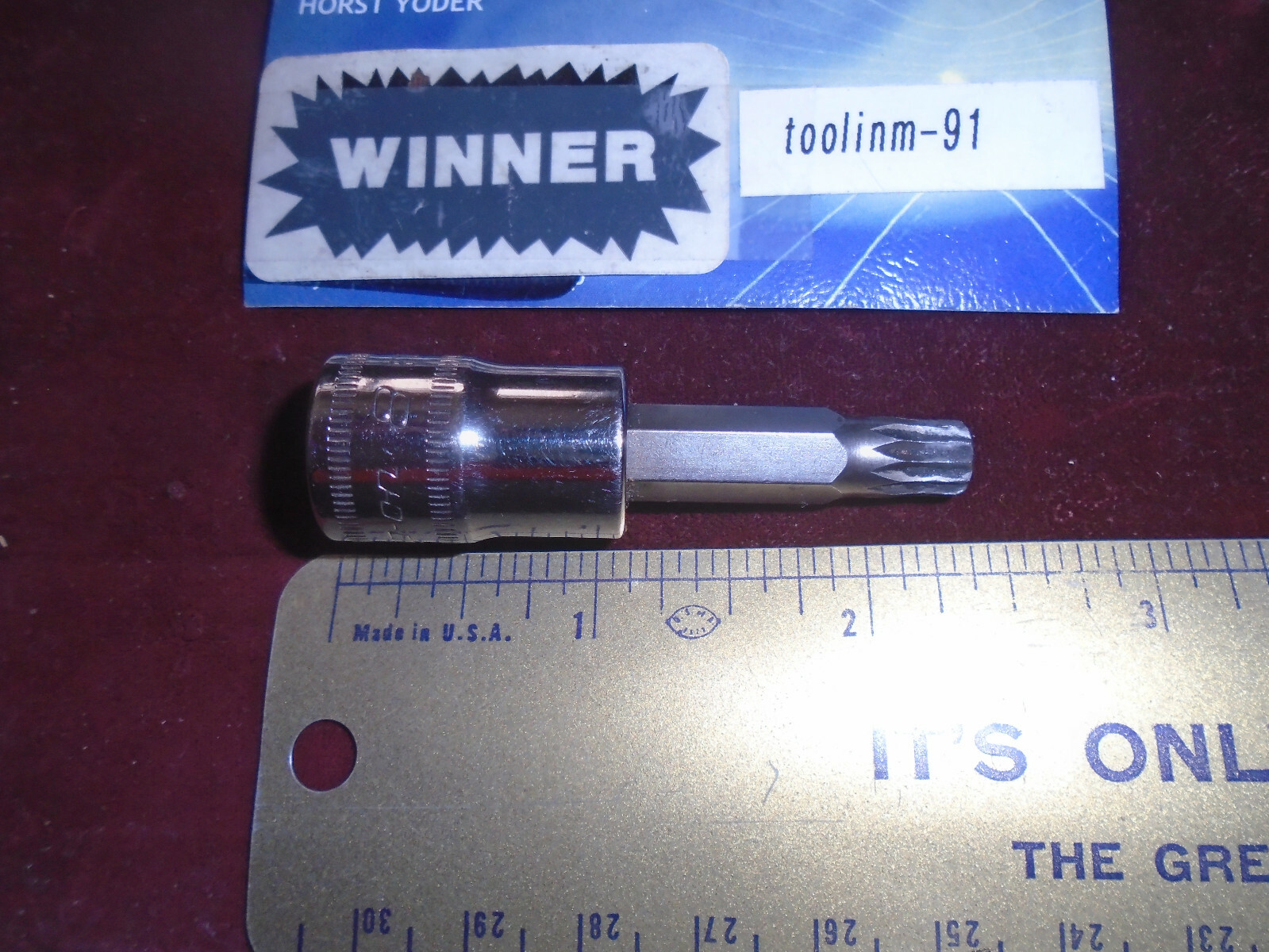 !NOS! SNAP ON FTX45E=T45 MALE TORX X 3/8″ DRIVE SPECIALTY SOCKET 2017