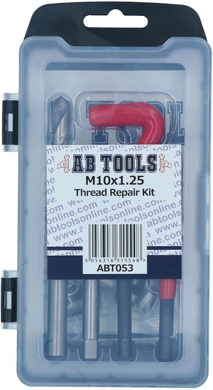 9pc M10 x 1.25mm Helicoil Thread Repair Kit