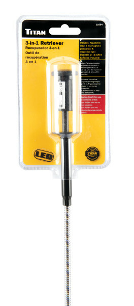 Titan 11064 3-in-1 Magnetic Pick Up Tool with Light and Strong Claw Grip