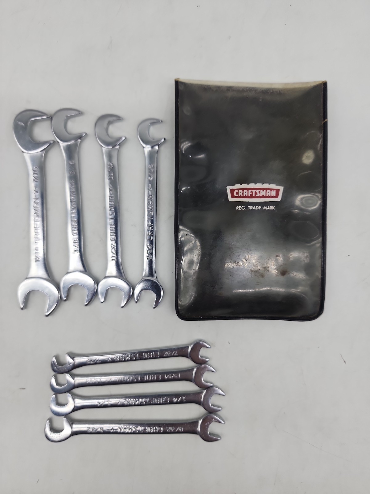 Craftsman USA 4306 Angled Open End Ignition Wrench Set 7/32″-7/16″ SAE 8 piece
