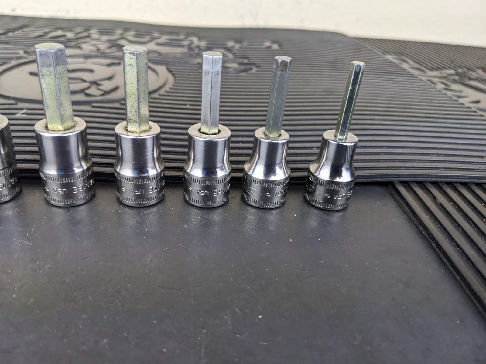 #be222 Snap-On 11pc Metric Hex Allen Socket Set 3/8″ Drive 4mm to 14mm 211EFAMY
