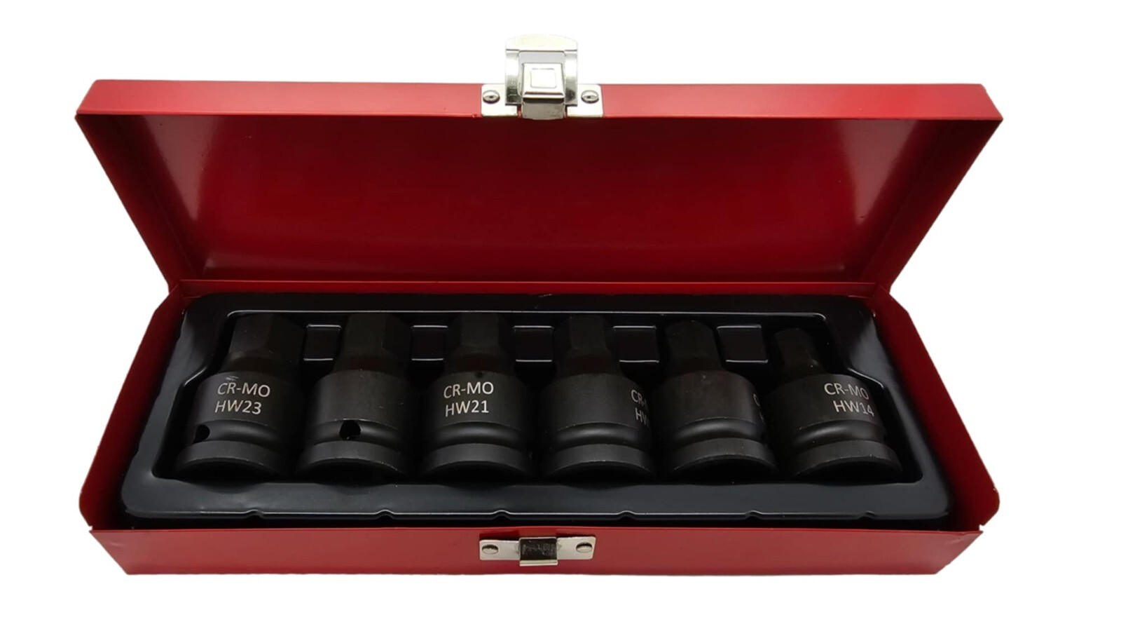 6pc 3/4” Dr. Jumbo Sturdy Hex Allen Socket Bit Cr-MO 14,17, 19, 21, 22, 23mm