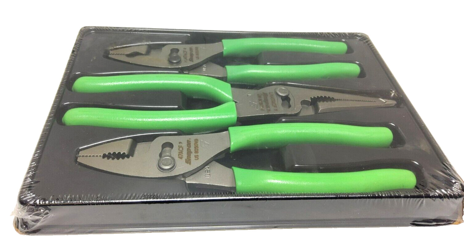 New Snap-on™ PL347ACFG Talon Grip™ Slip Joint Plier Set HJ47ACF 47ACF LN47ACF