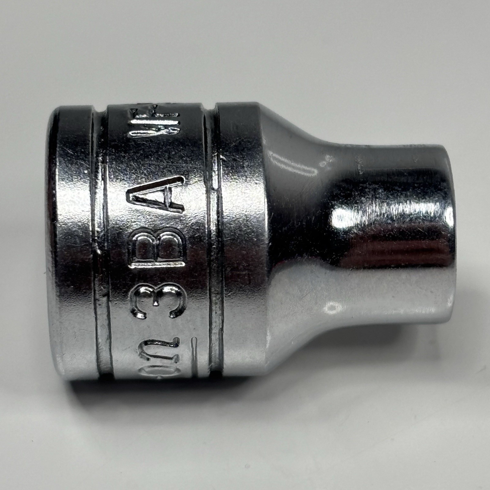 Snap On WF95 3/8 Drive 6 Point British Standard 3BA Shallow Socket USA 1967 VTG