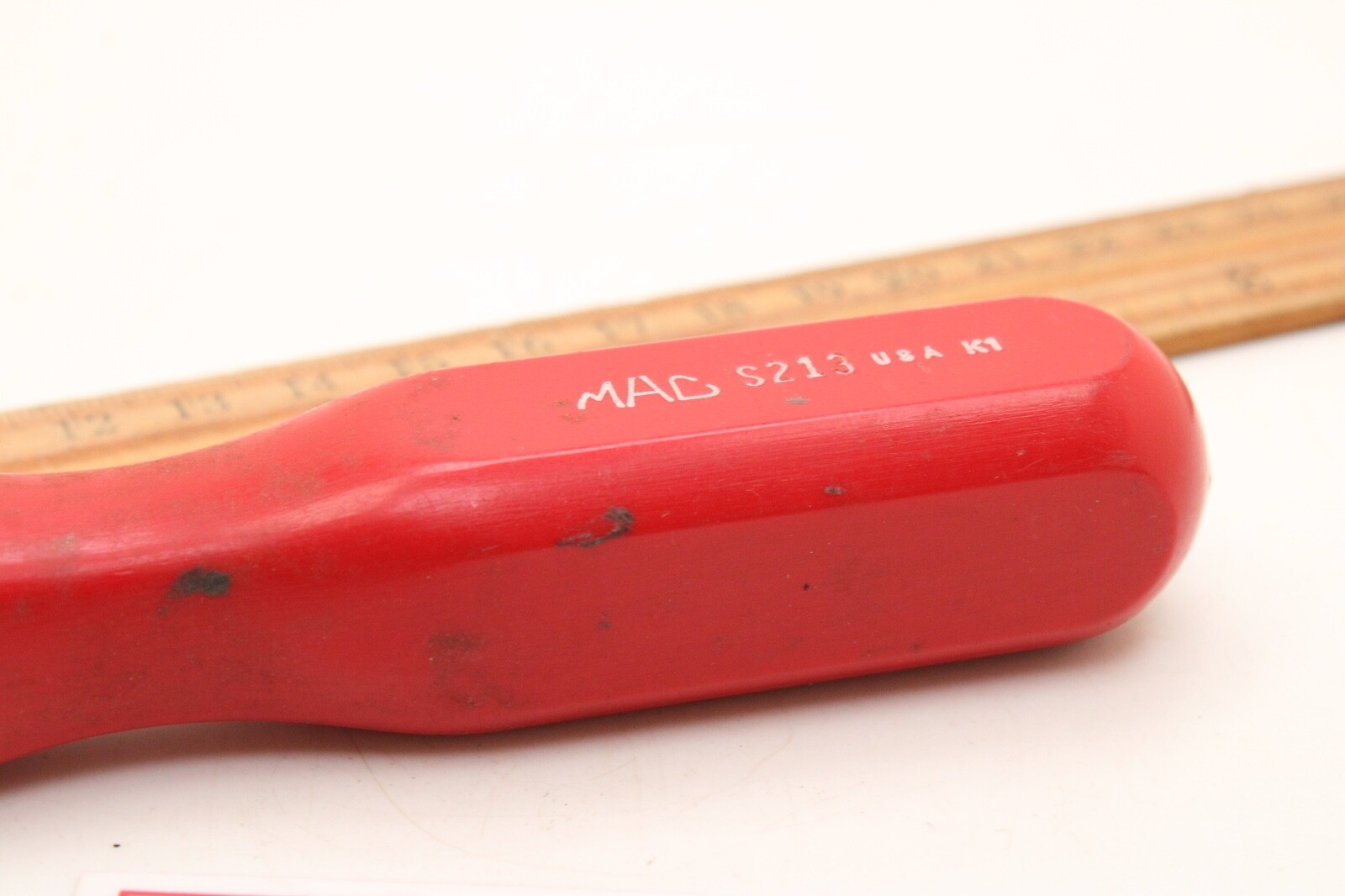 Mac Tools S213 5/16″ Inverted 6 Point Nut Driver Door Trim Red Handle USA