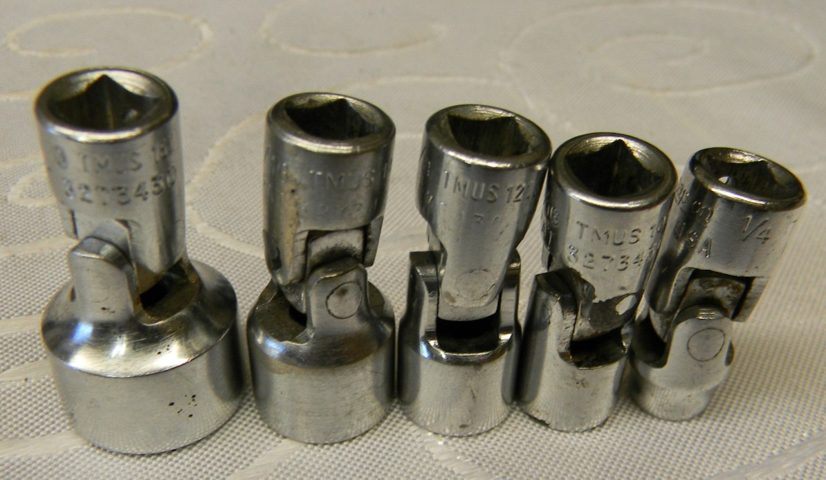 SNAP-ON 1/4″ DRIVE 5PC SAE 6PT SHALLOW UNIVERSAL SOCKET SET #106TMUSA
