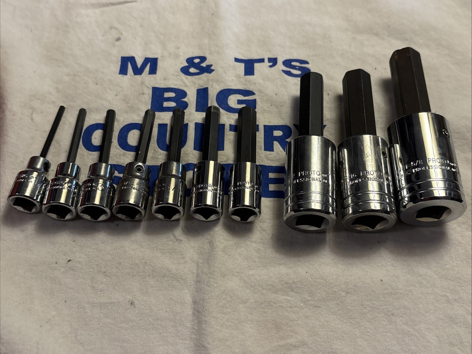 Proto Professional 1/2″ & 3/8″ Drive 10pc SAE Hex Bit Socket Set