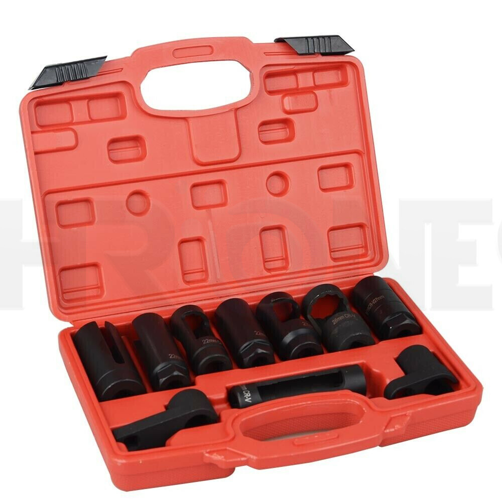 02 O2 Oxygen Sensor Socket Set – 10PCS O2 Sensor Socket Set Sensor Removal Tool
