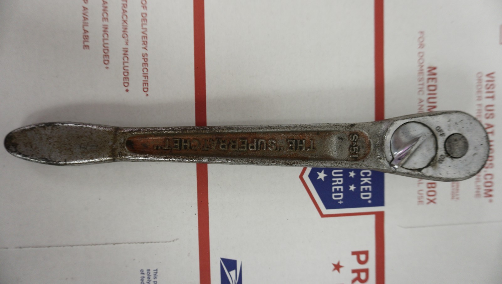Vintage «The Superratchet» J.H Willams S.51 1/2″ Ratchet with 9 Sockets and Box