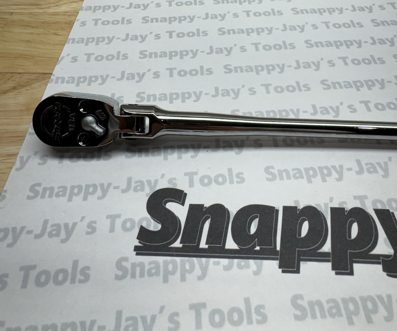 Snap-on Tools USA NEW 1/4″ Drive Chrome Extra Long Flex Head Ratchet TLLF72