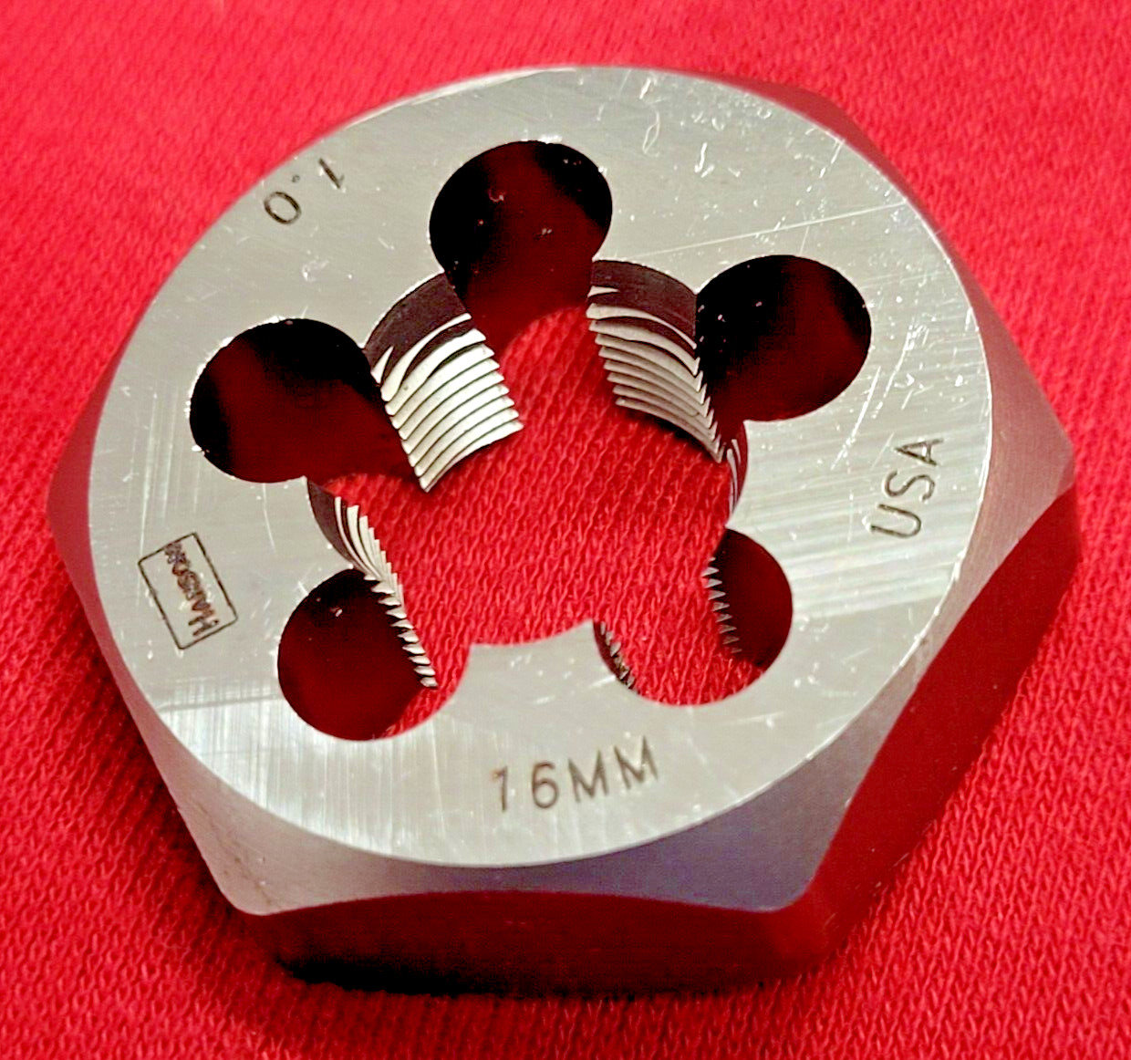 M16 X 1.0 Metric 1.4″ Hex Die Irwin Hanson 6954 16MM CS USA RH