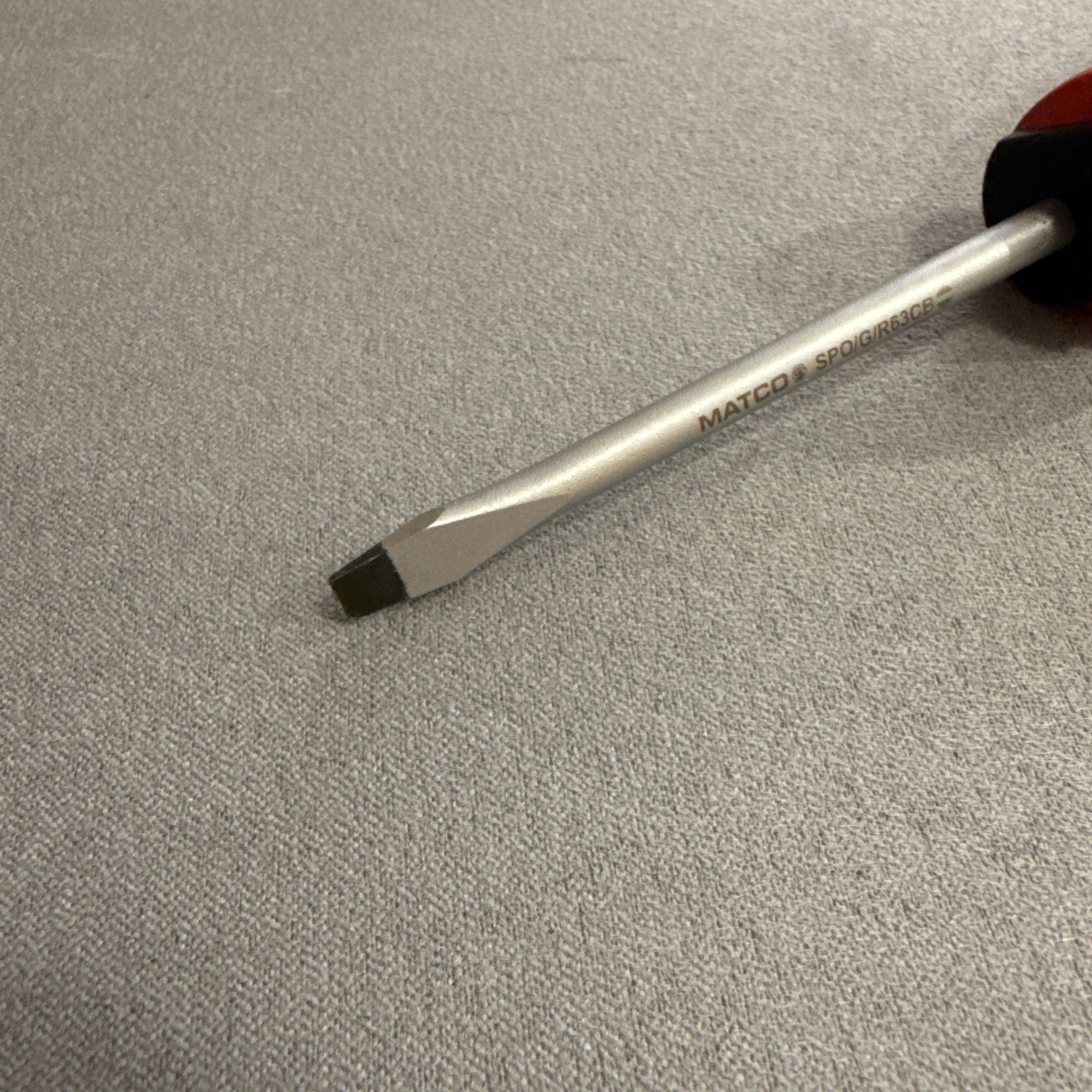 Matco Tools 3/16” X 3” Slot Screwdriver – Red – SPR63CB