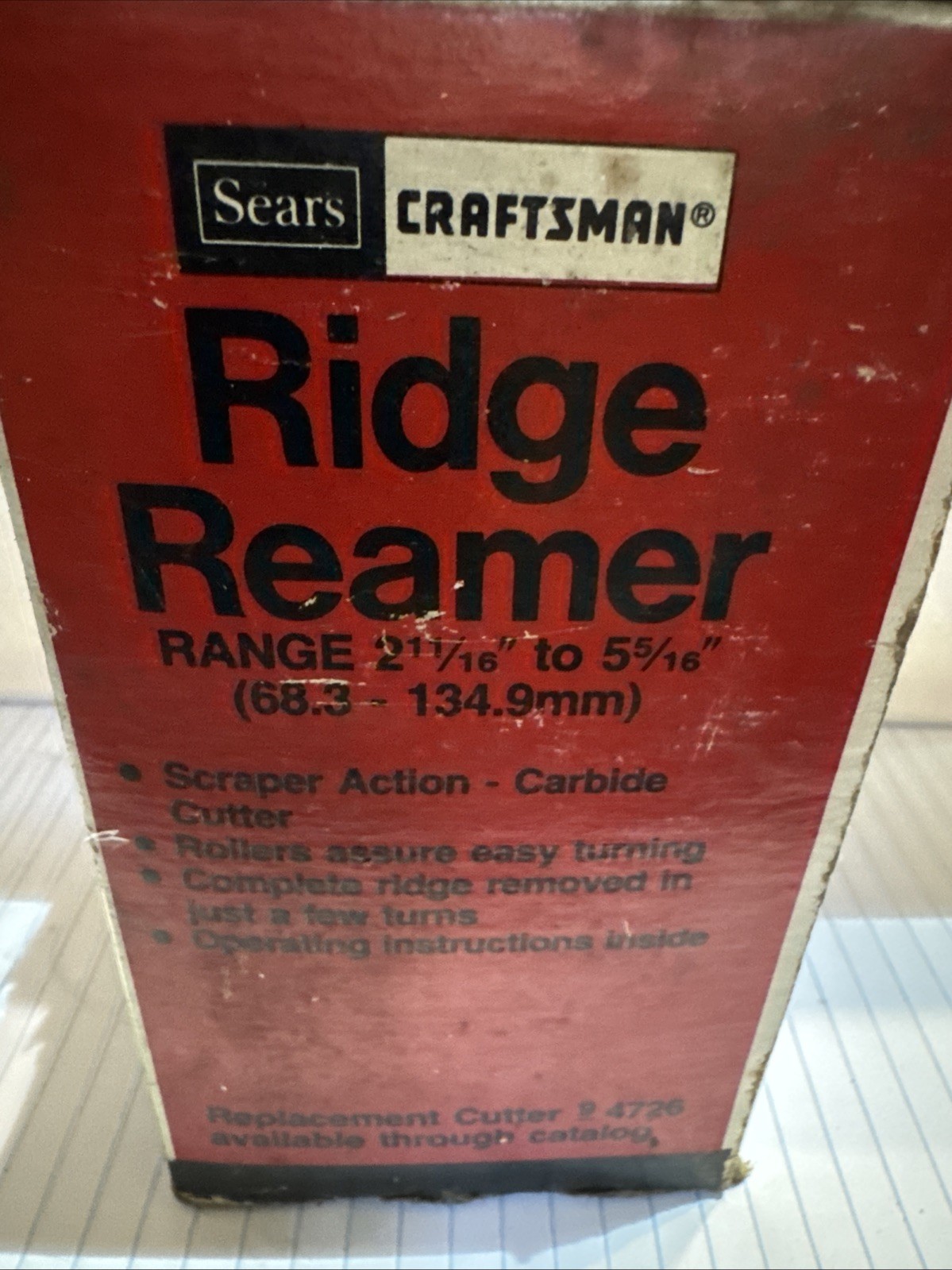 RIDGE REAMEr Model 36500 / Range 2,11/16” To 5,5/16” / 68,3-134,9 Mm