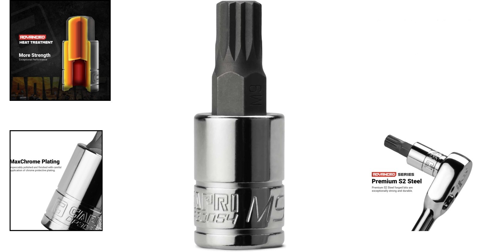Single 9mm XZN Triple Square Bit Socket | 3/8-Inch Drive for Precision Repairs