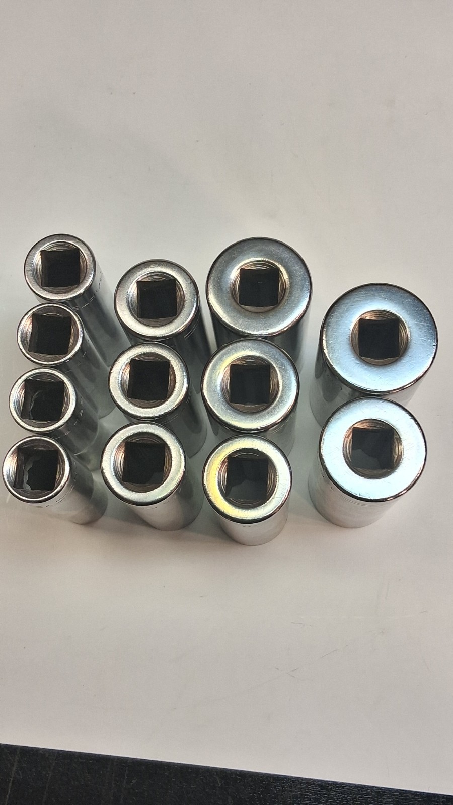 VINTAGE CRAFTSMAN =V= 12 PIECE 1/2″ DRIVE 12 POINT SAE DEEP SOCKET SET VERY NICE