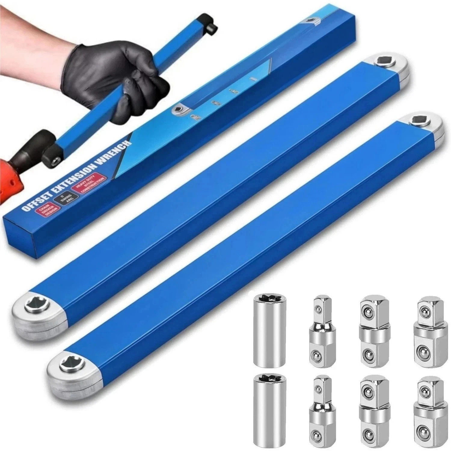 Wrench Extender & Offset Extension Wrench Set – Impact Ready for Tight Spaces