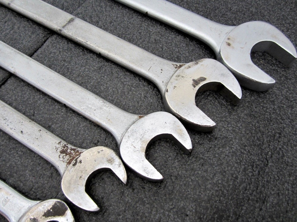 Vintage Proto 10pc SAE Open End Wrench Made in USA