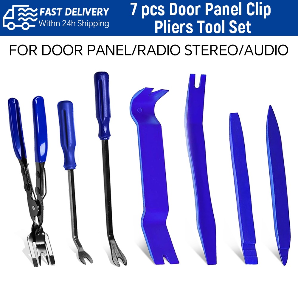 7PCS Car Plier Interior Removal Tools Car Radio Door Panel Fastener Dashboard