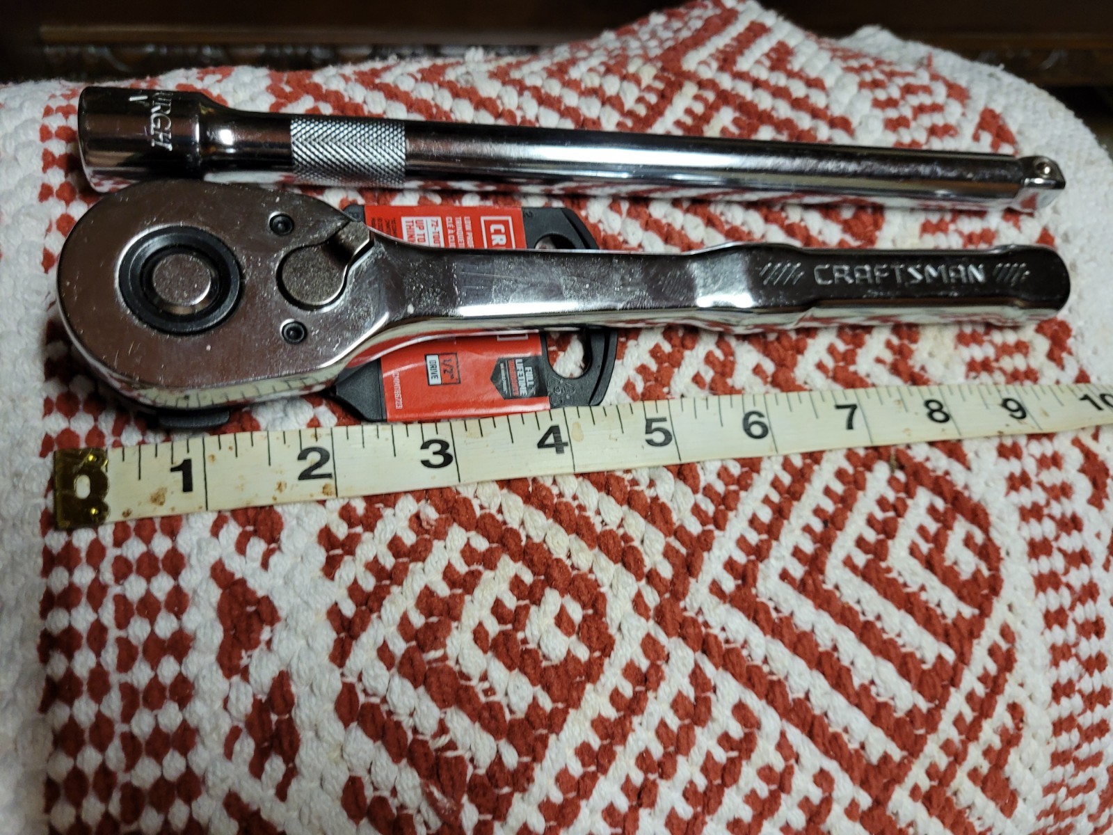 Craftman 1/2inch drive ratchet quick release Pittsburgh 10inch extension 1/2