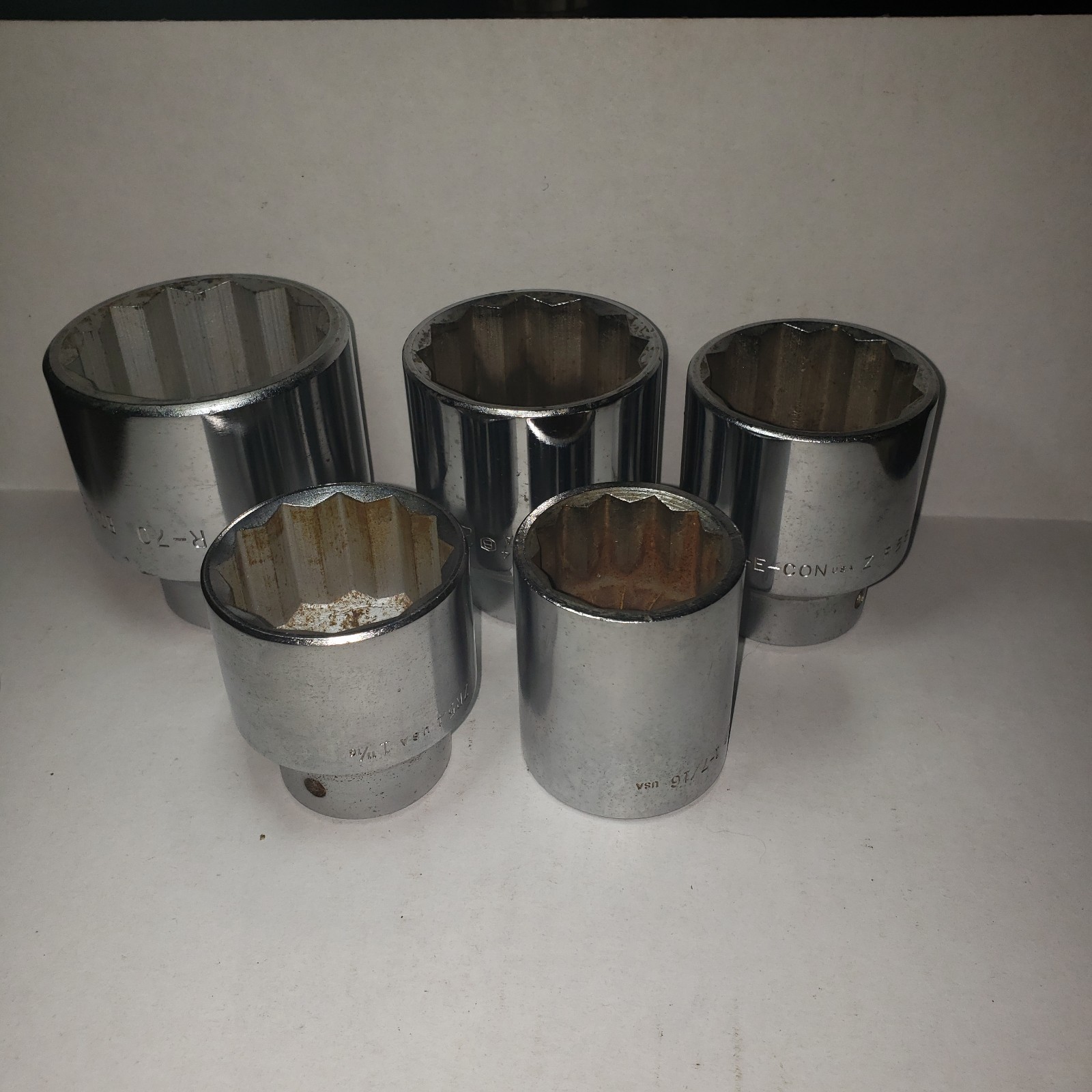 BONNEY TOOLS * 5 SOCKET 3/4″ DRIVE * 1-7/16, 1-11/16″, 1-13/16″, 2″, 2-3/16