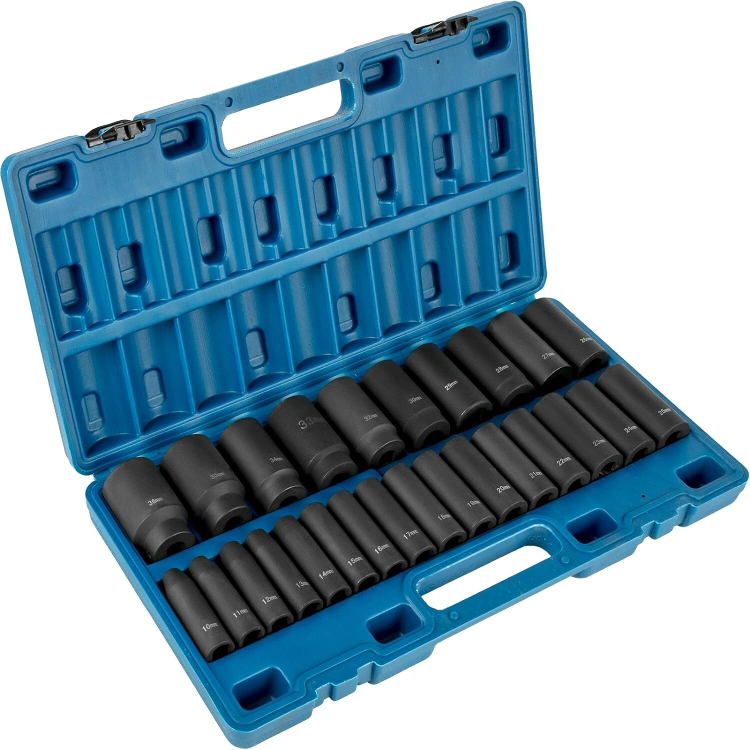 Heavy-Duty Impact Socket Set – 6-Point Sockets – Alloy Steel – Drive – 10mm