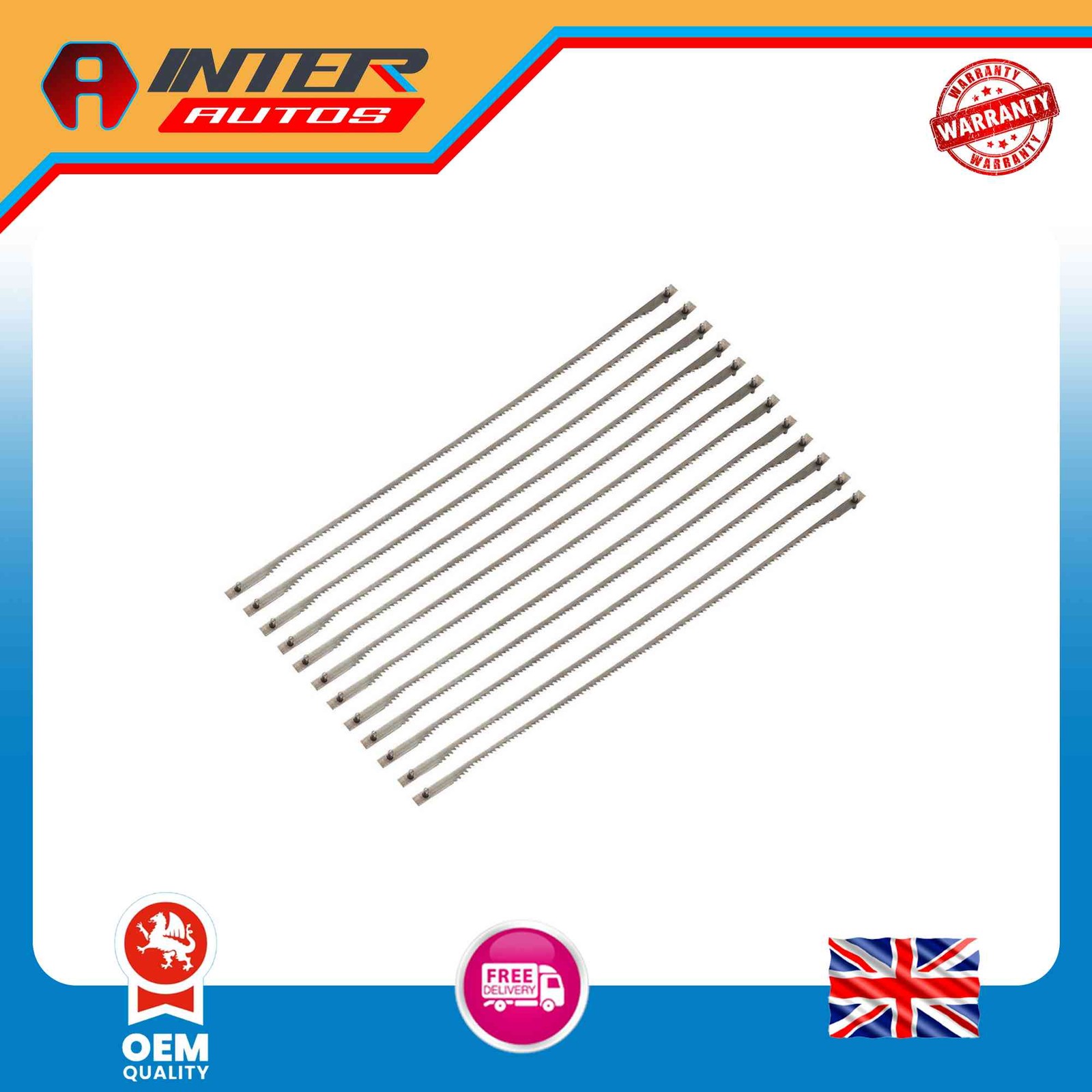 Draper Pin End Fretsaw Blades, 127mm, 25tpi 25510