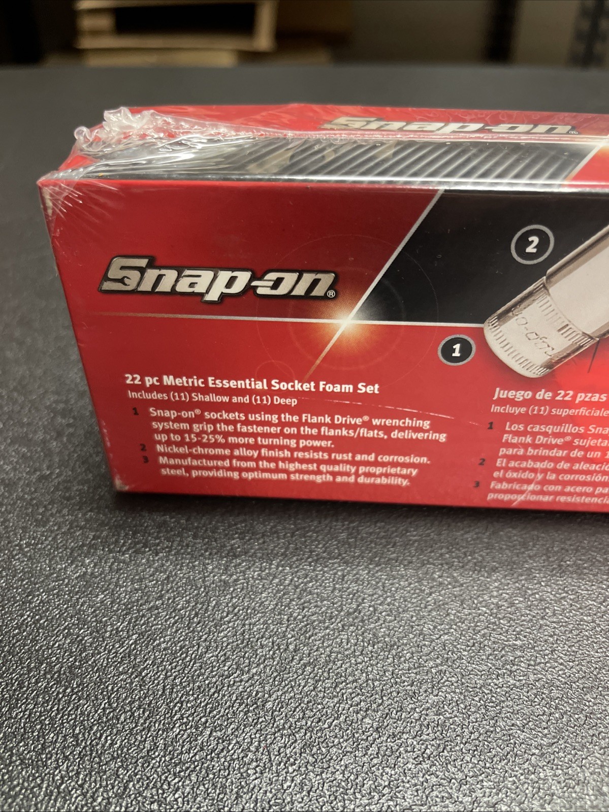 New Snap-on 22pc 1/4″ drive Metric Shallow & Deep Socket Set 122STTMMFDT