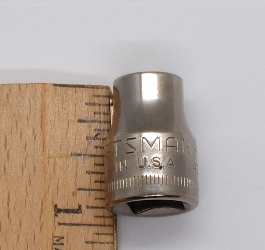 Vintage Craftsman 3/8″ Dr 9MM 6 Point Shallow Socket Metric Inverted G 43541 USA
