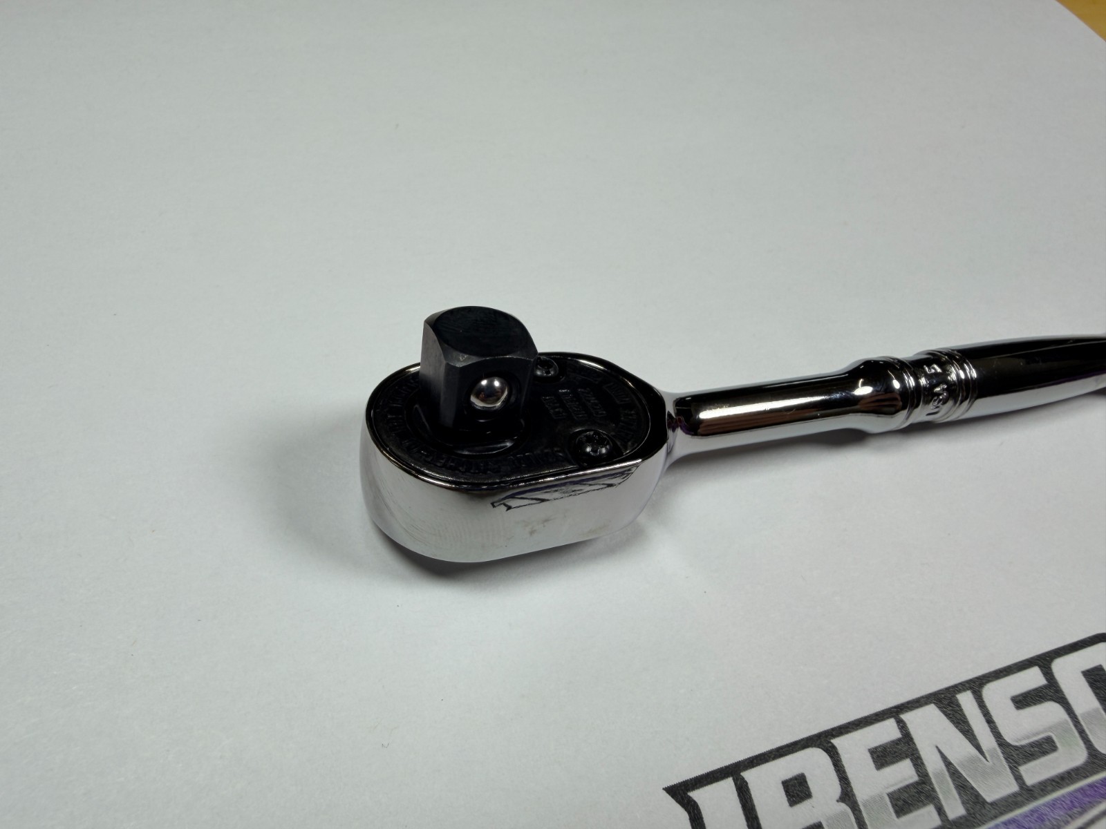 Snap-on Tools USA NEW 3/8″ Drive Compact Chrome Fixed Head Ratchet FC72