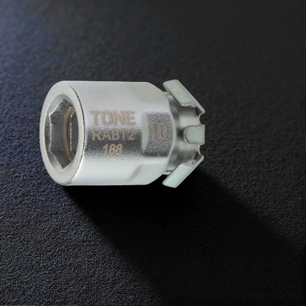 Tone RABT2 Adapter for ratchet offset | 10mm wrench to 1/4″ bit