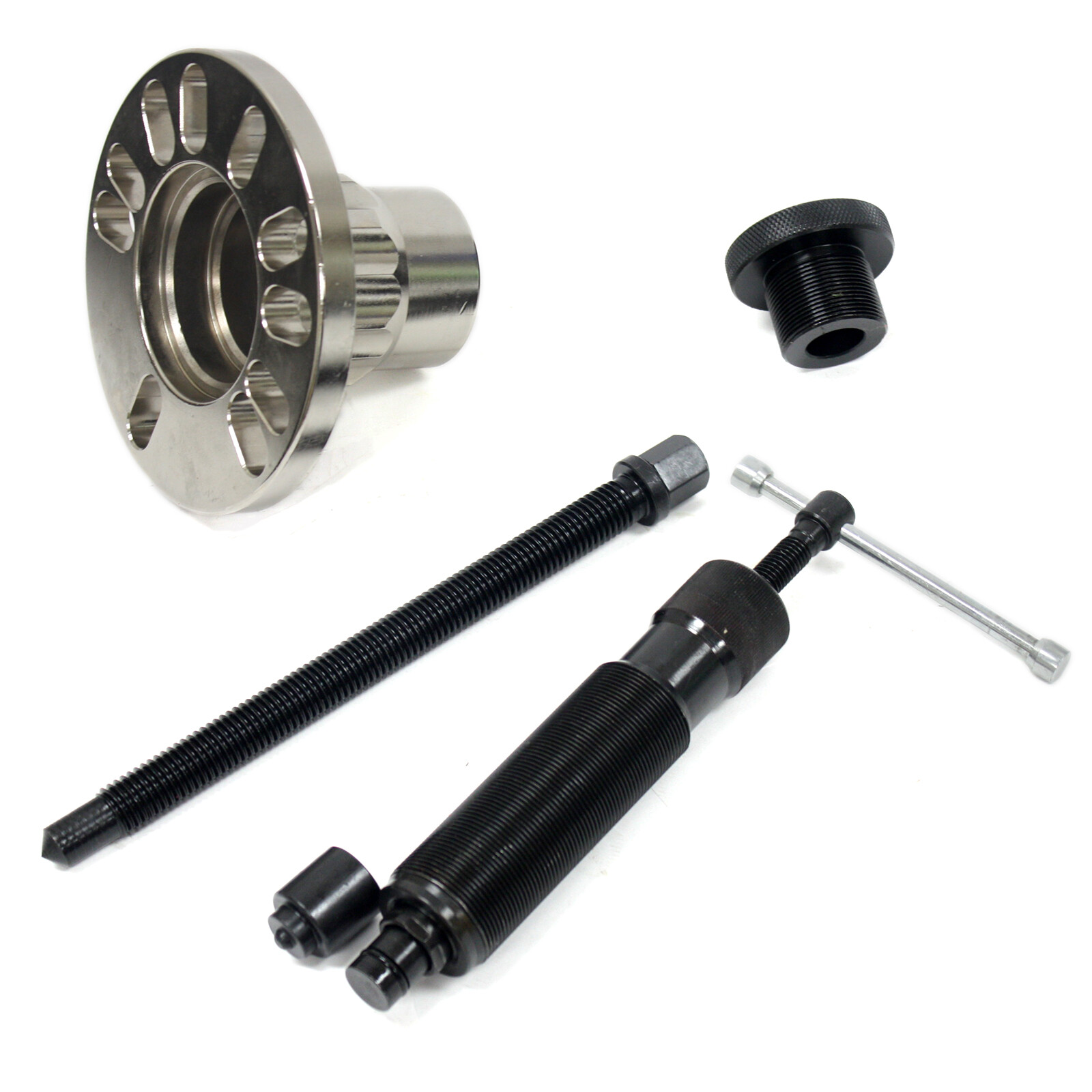 Hydraulic Wheel Hub Drive Press Shaft Puller 10 Ton power 4 and 5 stud hubs Bolt