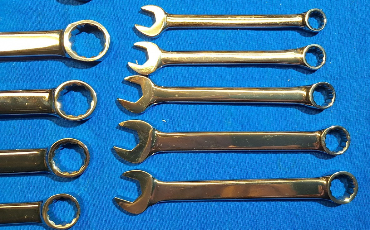 Bonney -80759 13 piece short Metric Combination wrench set full polish 7mm-19mm