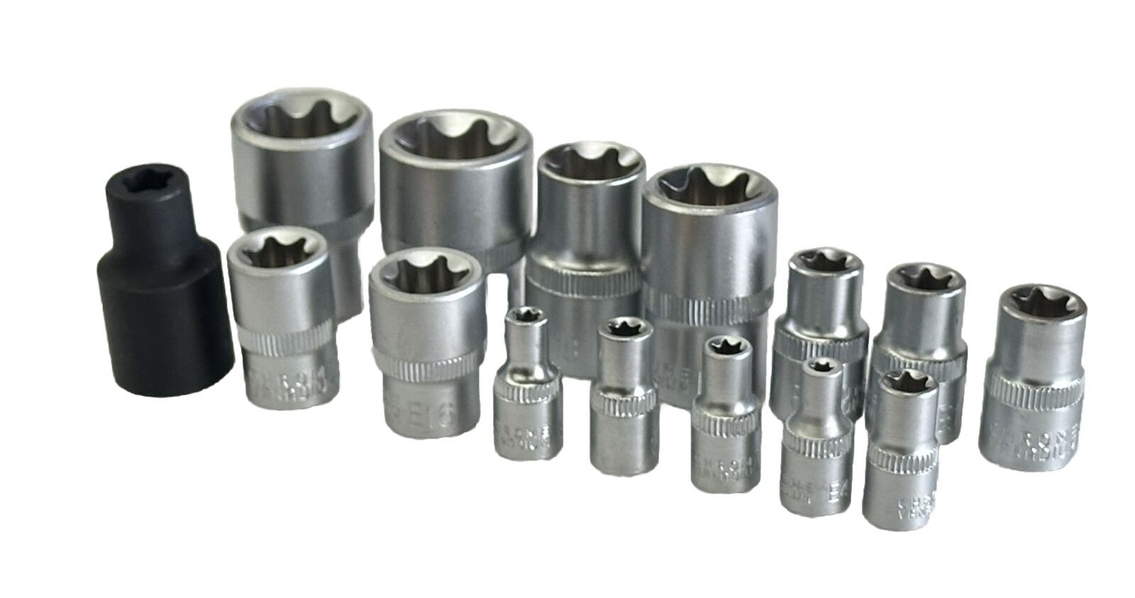 15pc 1/4” 1/2” 3/8” Dr. Star Bit Socket Set 4 Tesla Battery Housing Removal