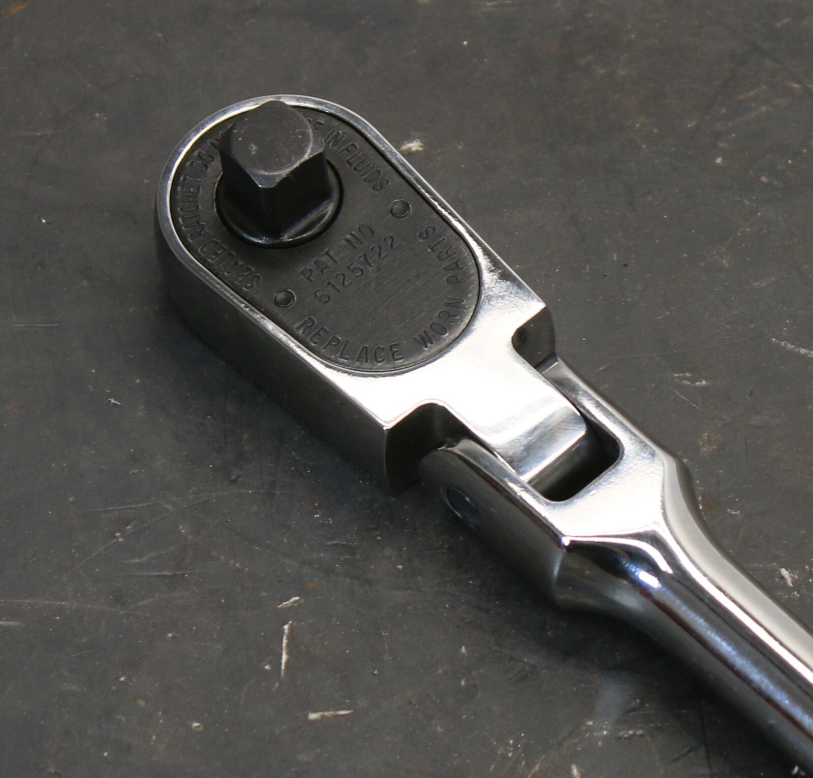 CAT Caterpillar 233-3341 Flex-Head 1/2″ Drive Ratchet 17″ Long Chrome Made in US
